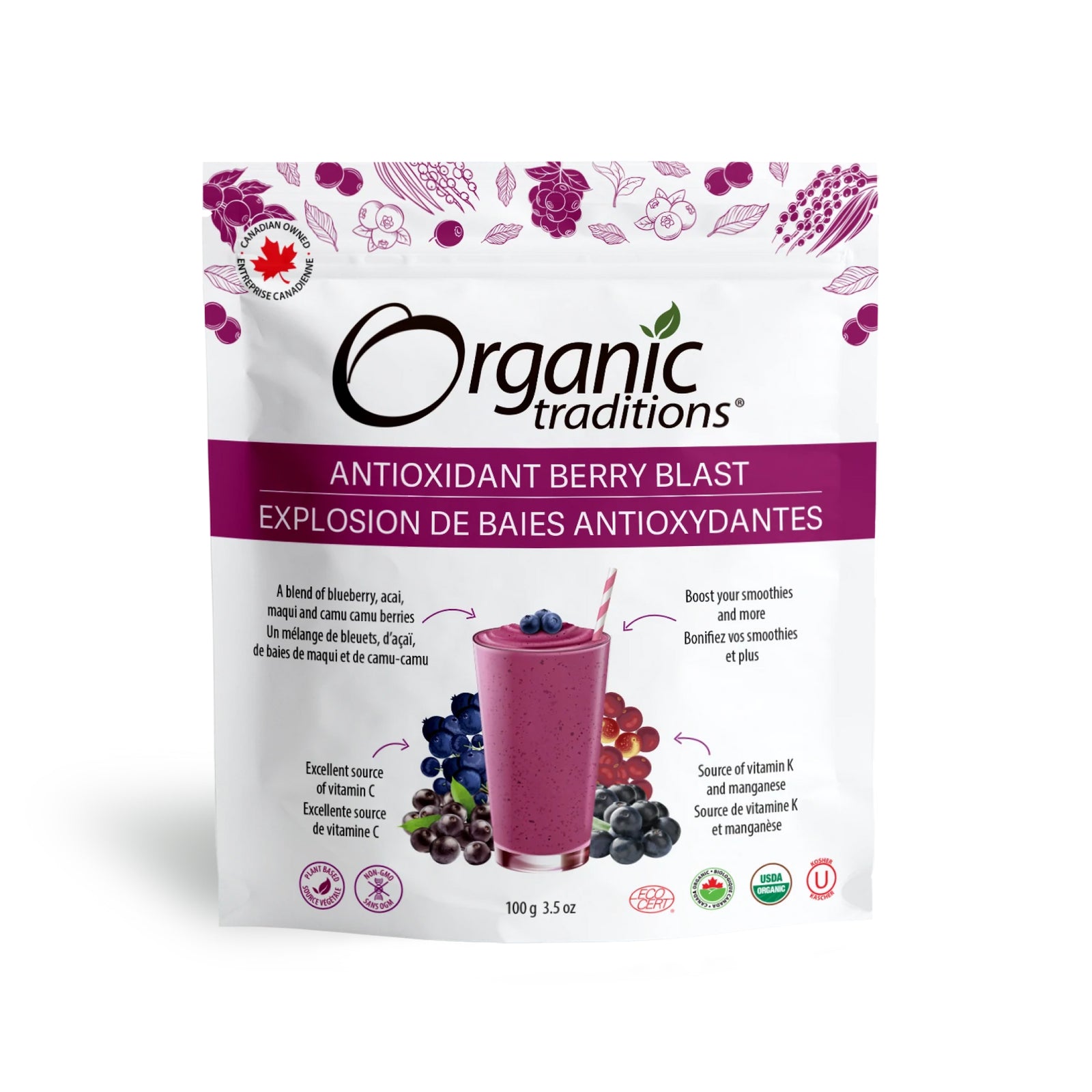 Organic Traditions Antioxidant Berry Blast 100g