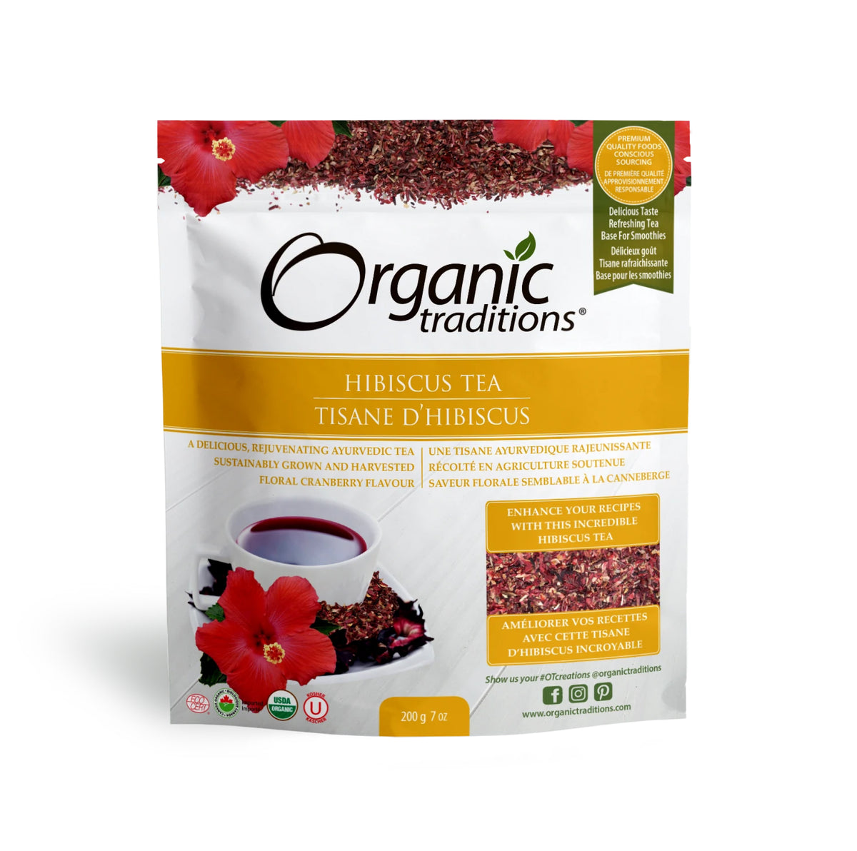 Organic Traditions Organic Hibiscus Tea 200g