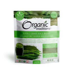 Organic Traditions Organic Super 5 Grass Juice Blend 150g