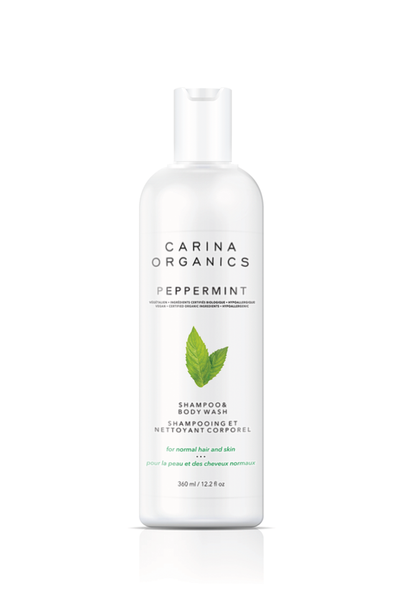 Carina Organics Peppermint Shampoo & Body Wash 360ml
