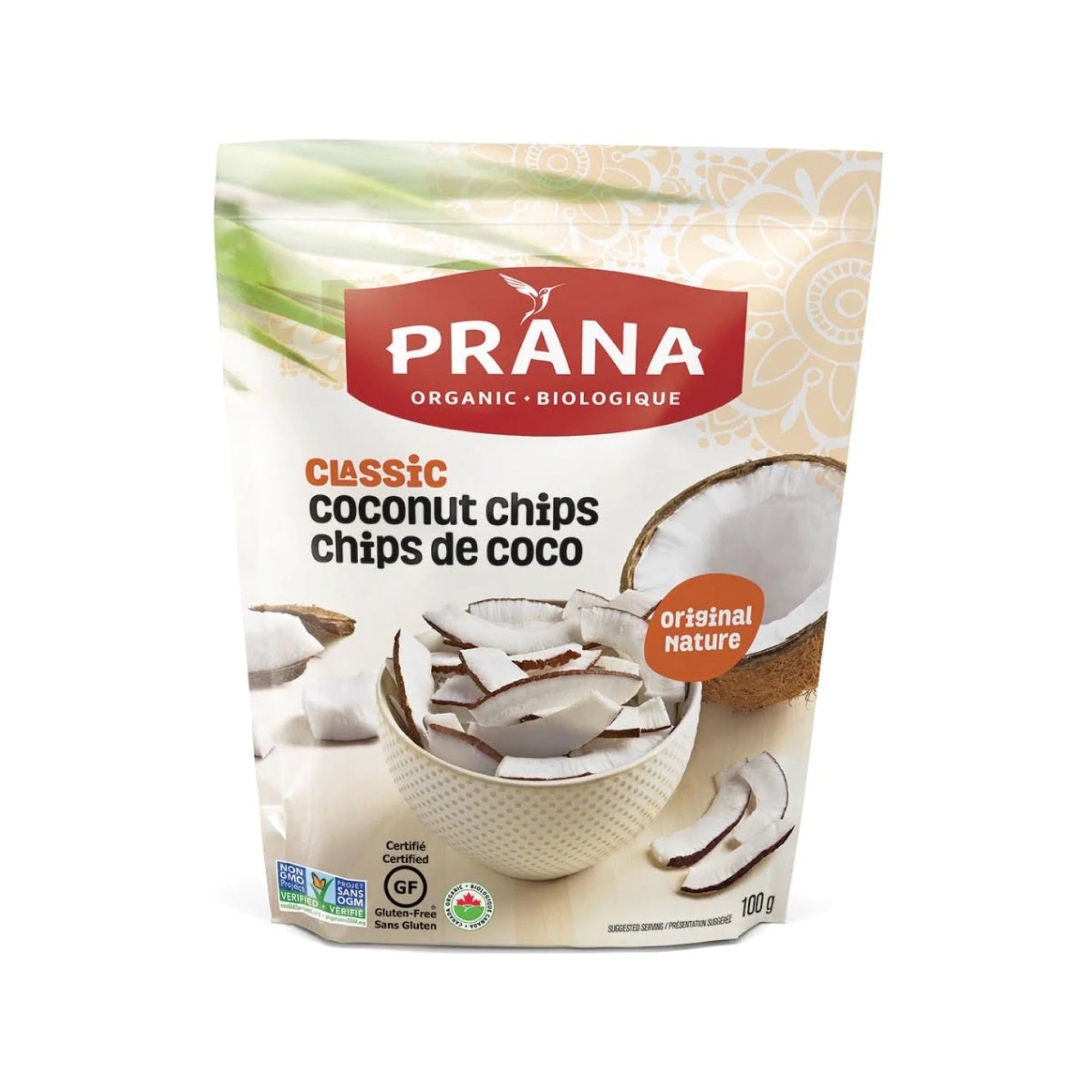 Prana Organic Classic Coconut Chips 100g