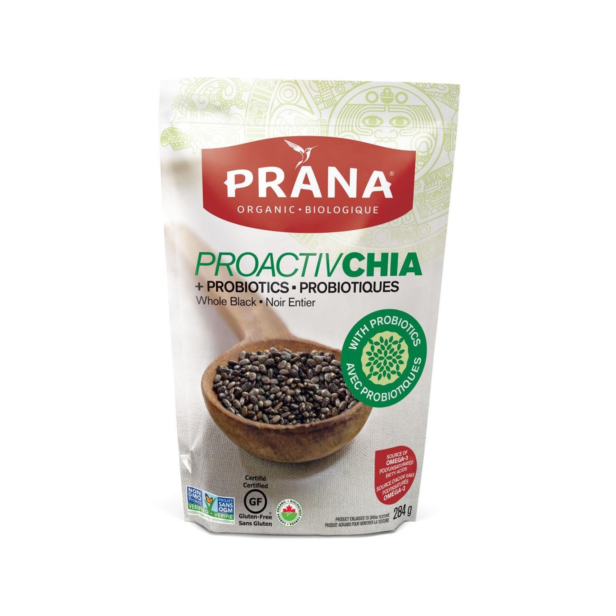 Prana Proactive Whole Black Chia Seeds 284g