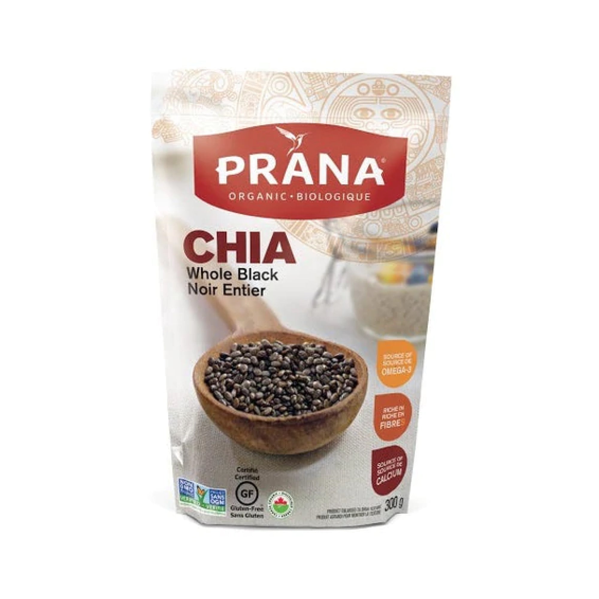Prana Organic Whole Black Chia Seeds 300g