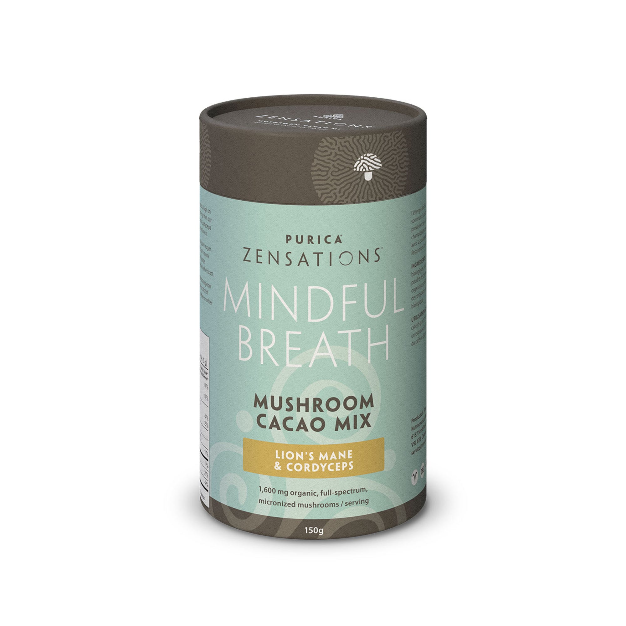 Purica Zensations Mindful Breath Mushroom Cacao Mix 150g