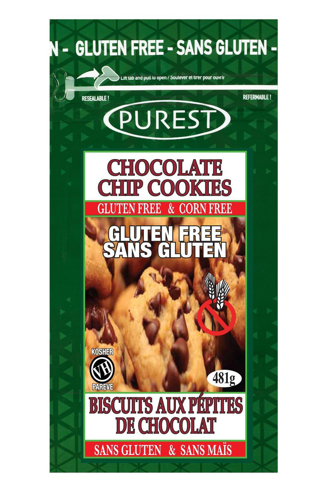 Purest Gluten-Free Chocolate Chip Cookie Mix 481g