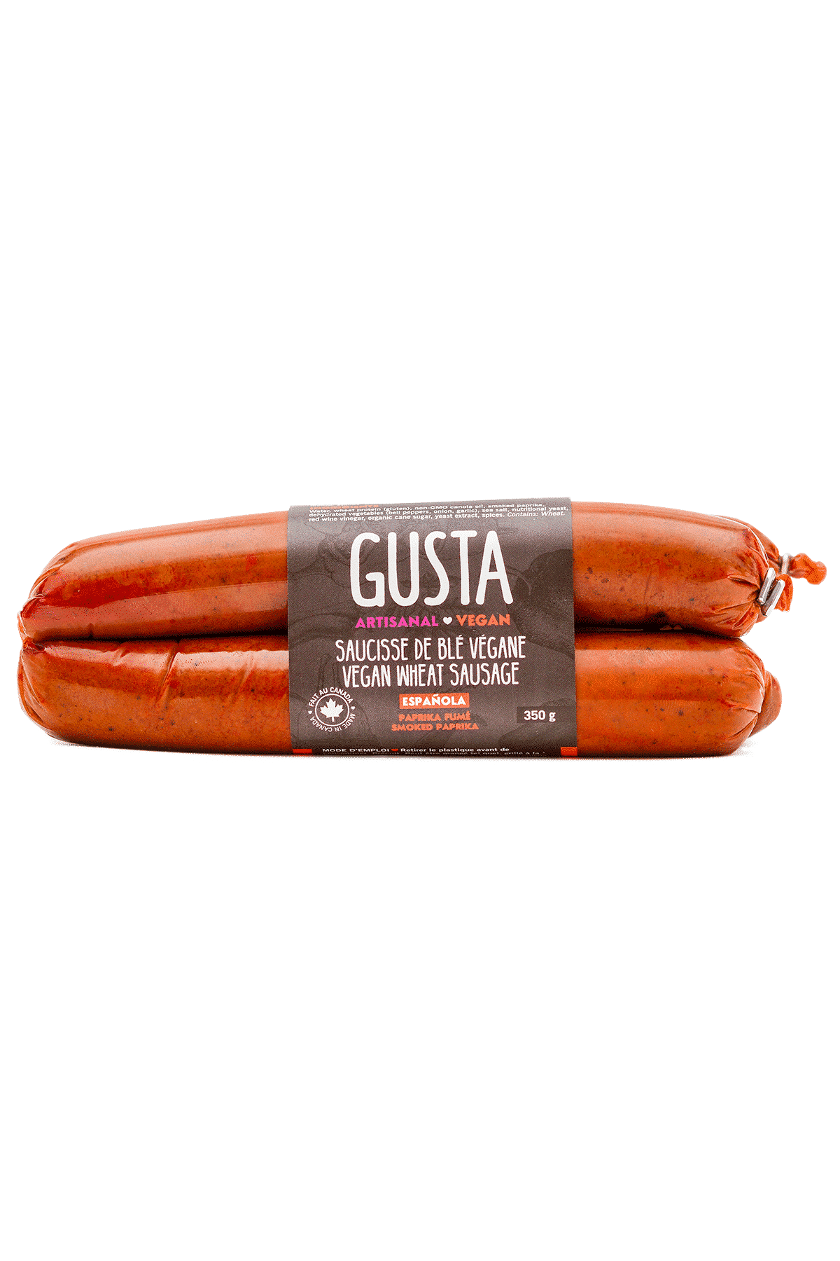 Gusta Vegan Wheat Sausage - Española 350g