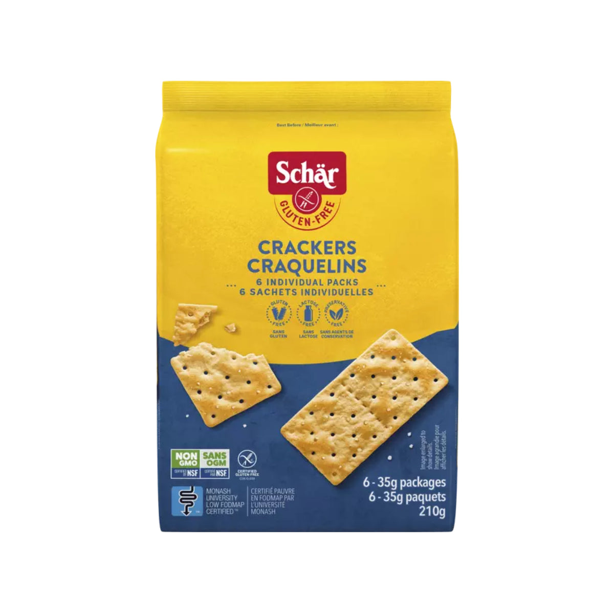 Schar Crackers 210g - Fiddleheads Health and Nutrition