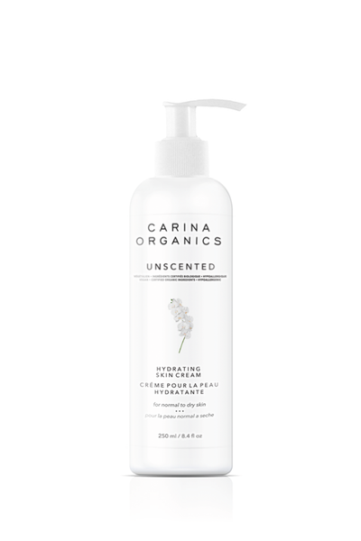 Carina Organics Unscented Daily Moisturizing & Hydrating Skin Cream 250ml