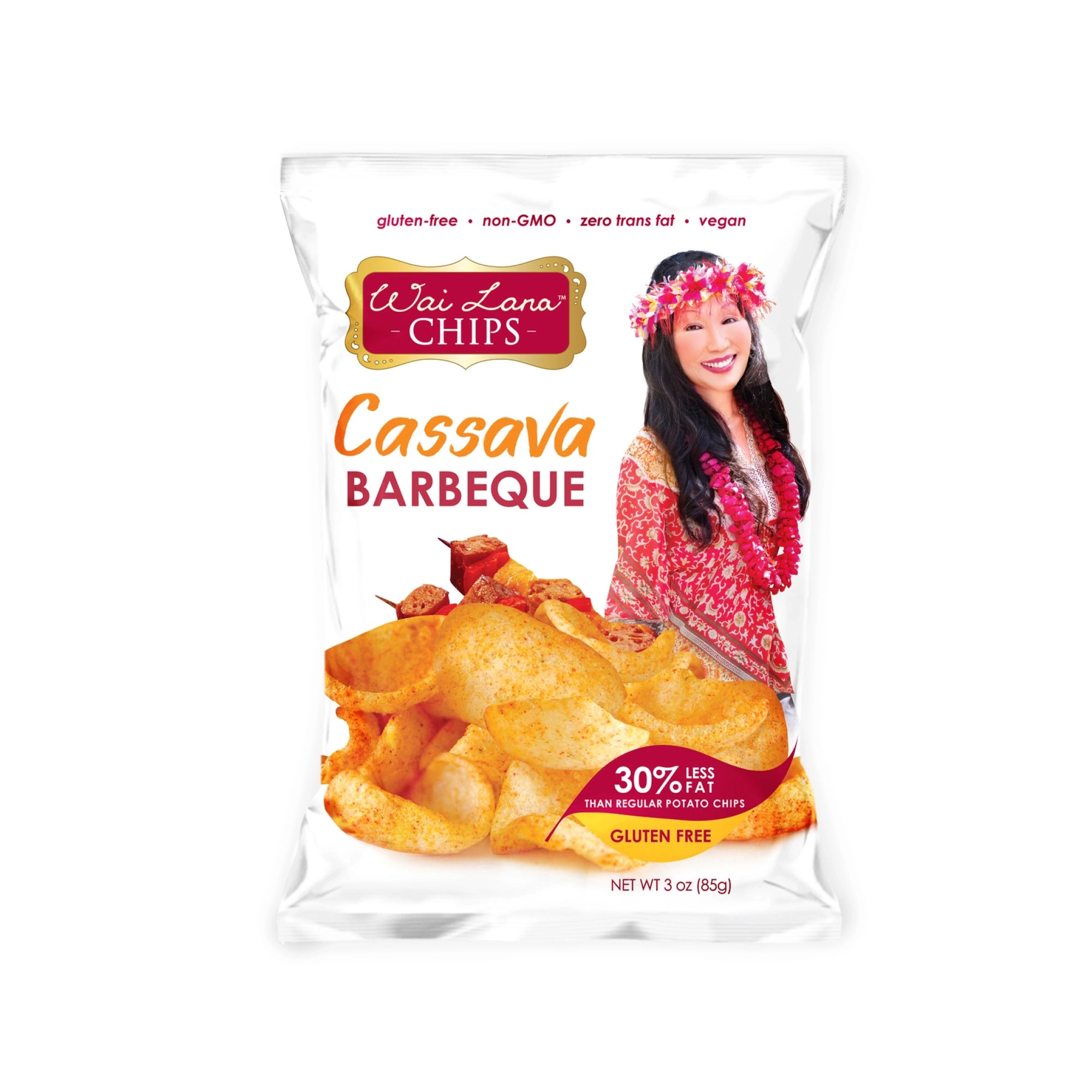 Wai Lana Barbeque Cassava Chips 85g
