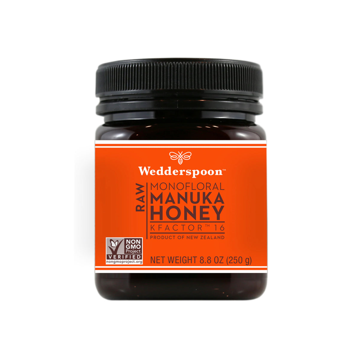 Wedderspoon Raw Multifloral Manuka Honey KFactor 16 250g