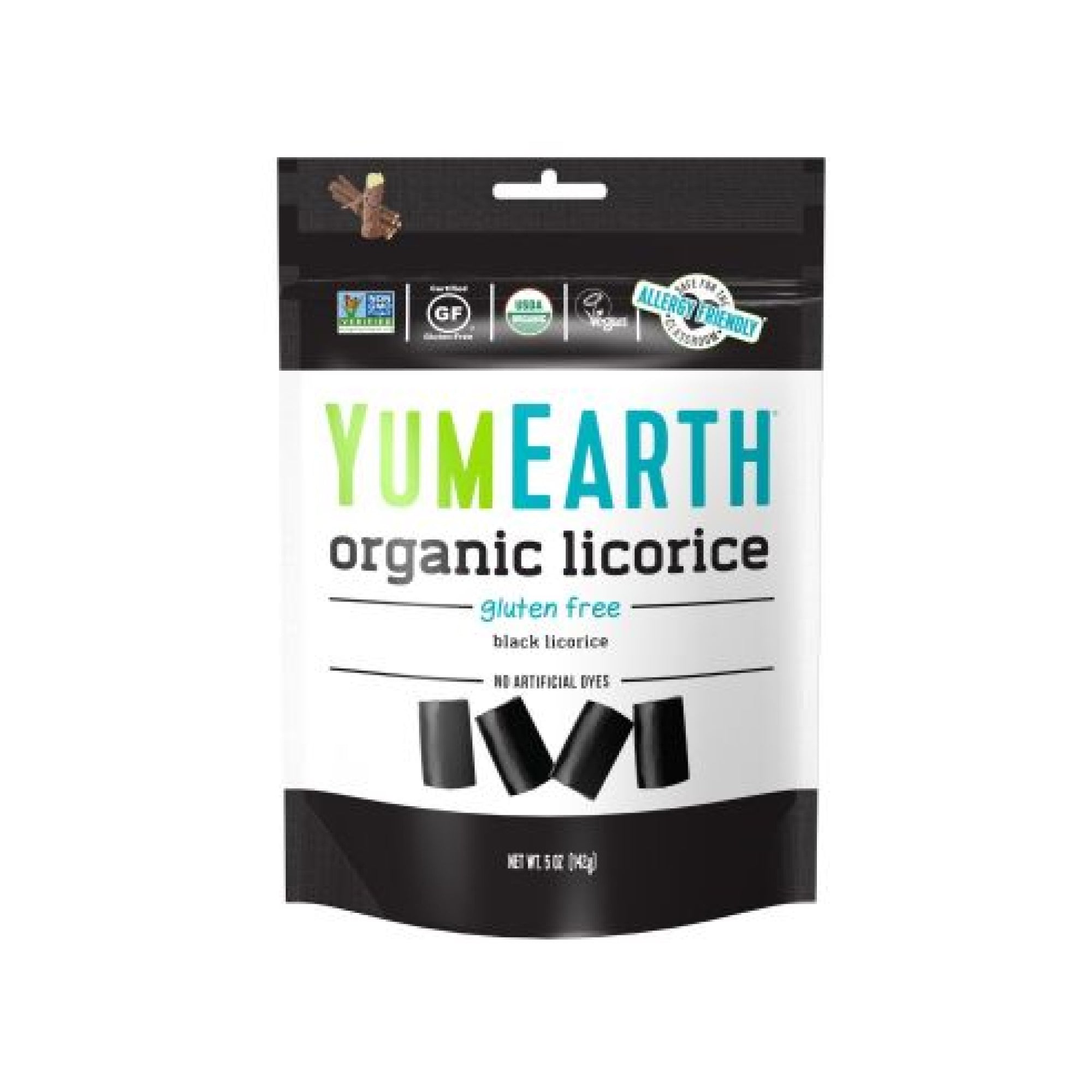 Yum Earth Organic Black Licorice 142g
