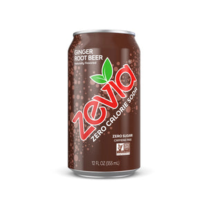 Zevia Zero Calorie Ginger Root Beer 6x355ml