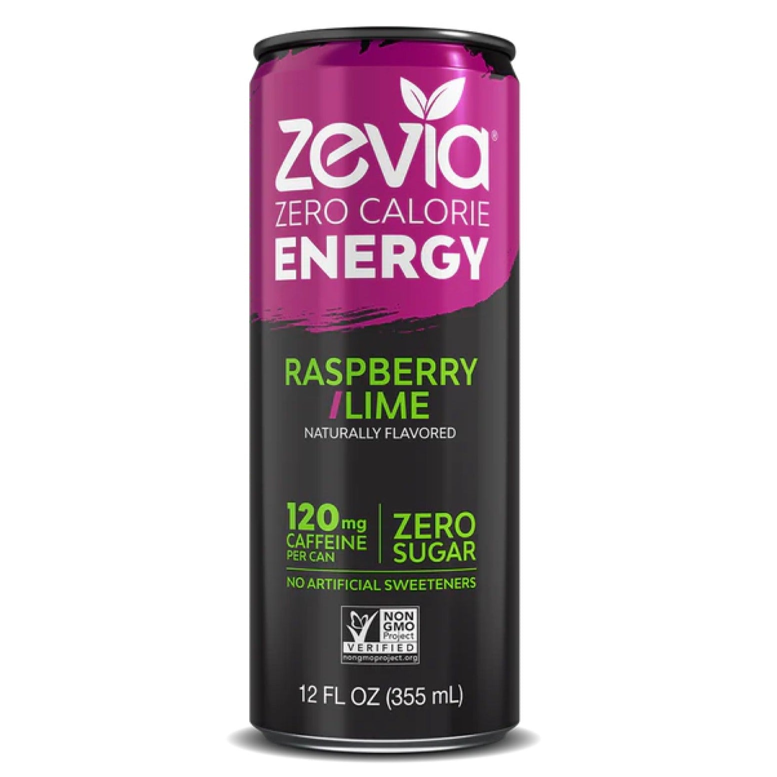 Zevia Zero Calorie Raspberry Lime Energy Drink 355ml